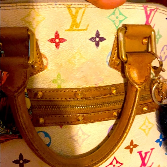 COPY - Louis Vuitton multicolor Murakami Satchel Alma - Picture 13 of 16